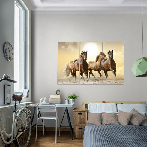 Wandbilder Wohnzimmer XXL Pferde Moderne Bilder Tiere